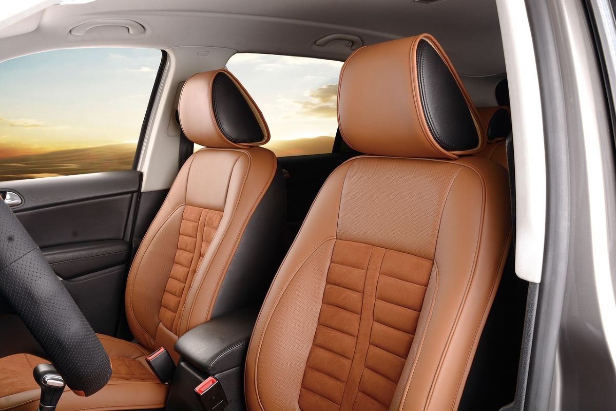 brown car seats